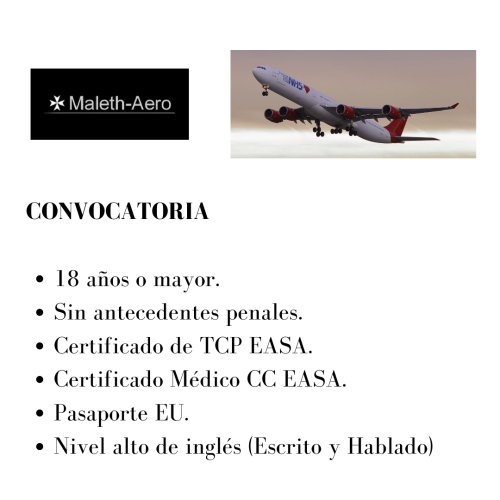 La aerolínea Maleth-Aero busca actualmente tripulantes de cabina. 