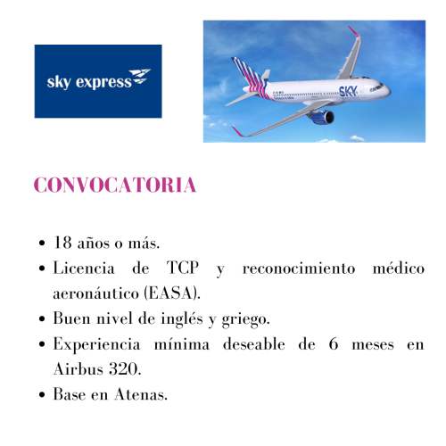 Sky Express busca TCP's
